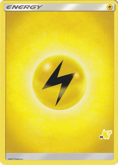 Lightning Energy (#35 Pikachu Stamped) Battle Academy Pokemon card