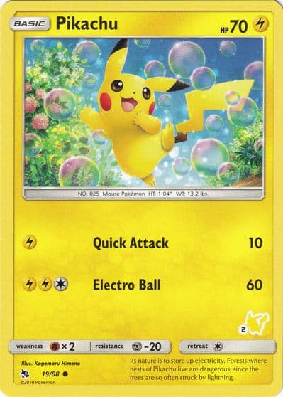Pikachu (#55 Pikachu Stamped) Battle Academy Pokemon card