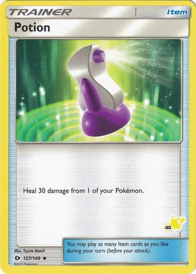 Potion (#40 Pikachu Stamped) Battle Academy Pokemon card