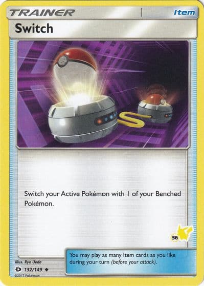 Switch (#36 Pikachu Stamped) Battle Academy Pokemon card