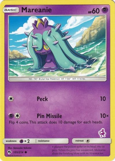 Mareanie (Mewtwo Stamped) Battle Academy Pokemon card