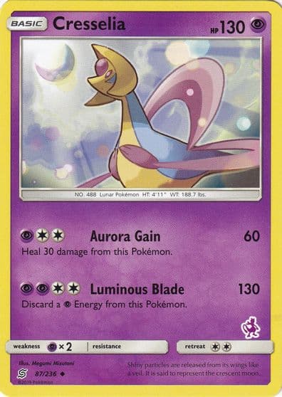 Cresselia (Mewtwo Stamped) Battle Academy Pokemon card