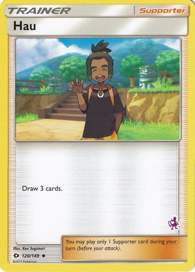 Hau (Mewtwo Stamped) Battle Academy Pokemon card