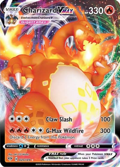 Charizard VMAX SWSH03: Darkness Ablaze Pokemon card