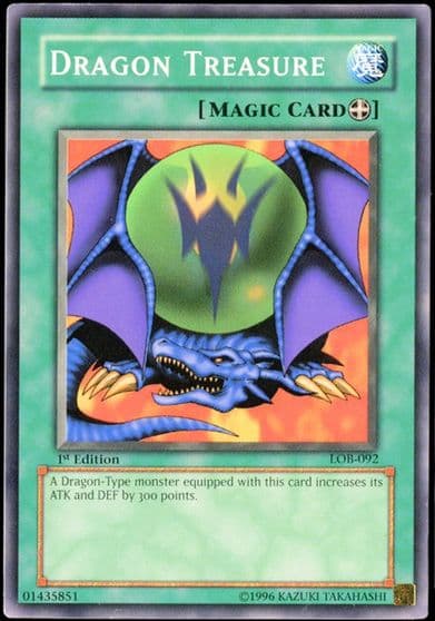 Dragon Treasure The Legend of Blue Eyes White Dragon Yu-Gi-Oh! card