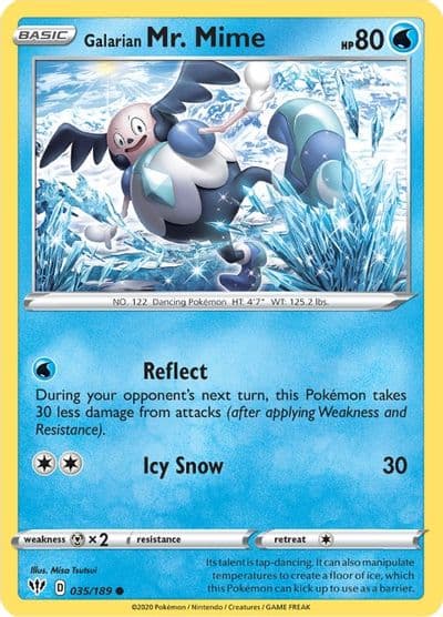 Galarian Mr. Mime SWSH03: Darkness Ablaze Pokemon card