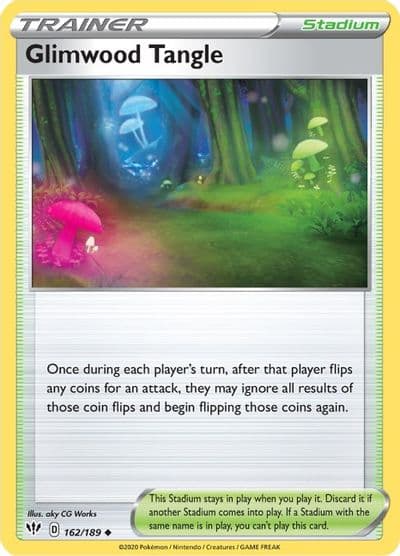 Glimwood Tangle SWSH03: Darkness Ablaze Pokemon card