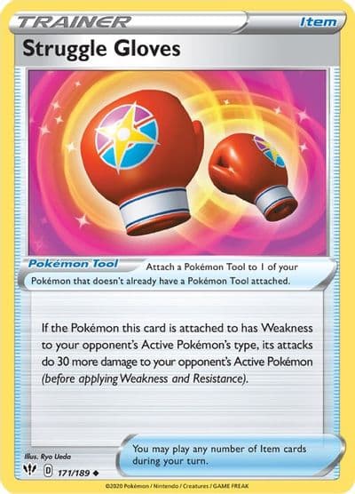 Struggle Gloves SWSH03: Darkness Ablaze Pokemon card