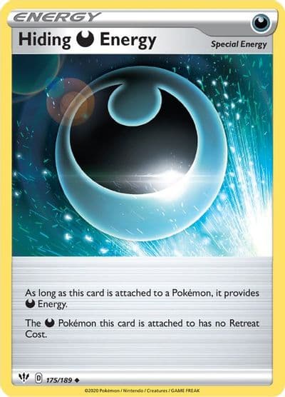 Hiding D Energy SWSH03: Darkness Ablaze Pokemon card