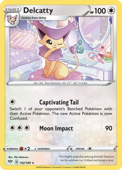 Delcatty SWSH03: Darkness Ablaze Pokemon card
