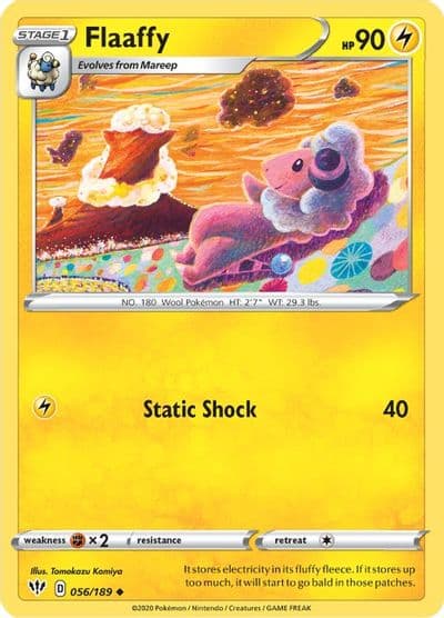 Flaaffy SWSH03: Darkness Ablaze Pokemon card