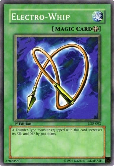 Electro Whip The Legend of Blue Eyes White Dragon Yu-Gi-Oh! card