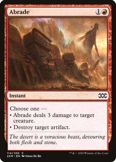 Abrade Double Masters Magic card
