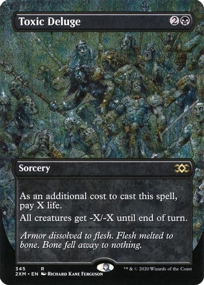 Toxic Deluge Borderless Double Masters Magic card