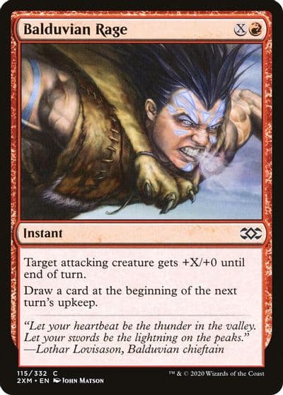 Balduvian Rage Double Masters Magic card