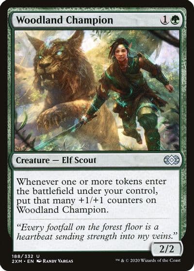 Woodland Champion Double Masters Magic card
