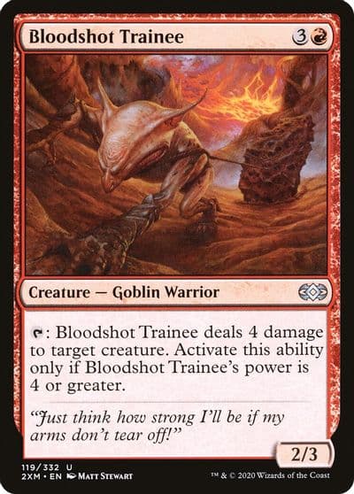 Bloodshot Trainee Double Masters Magic card
