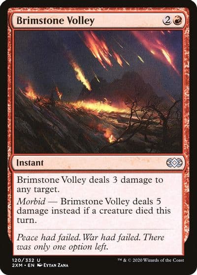 Brimstone Volley Double Masters Magic card