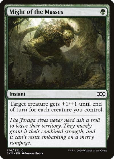 Might of the Masses Double Masters Magic card