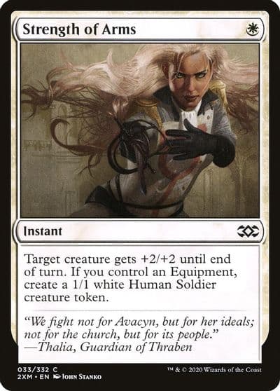 Strength of Arms Double Masters Magic card