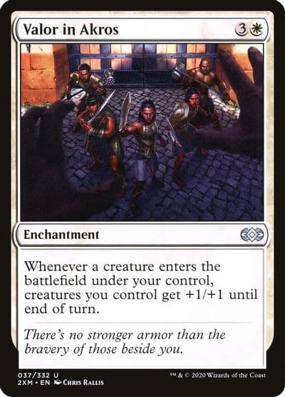 Valor in Akros Double Masters Magic card