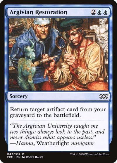 Argivian Restoration Double Masters Magic card