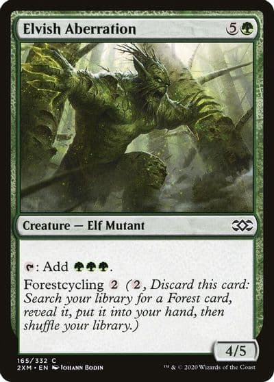 Elvish Aberration Double Masters Magic card