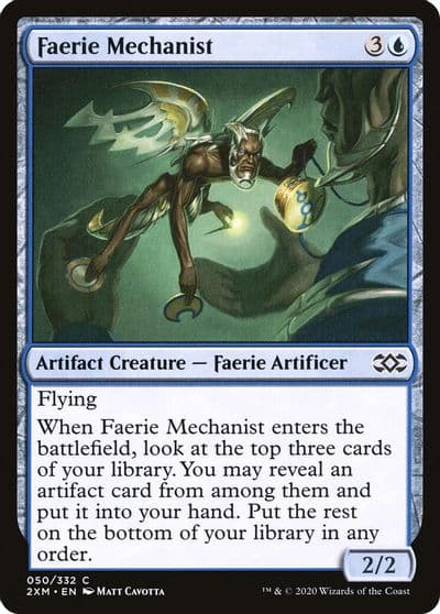 Faerie Mechanist Double Masters Magic card