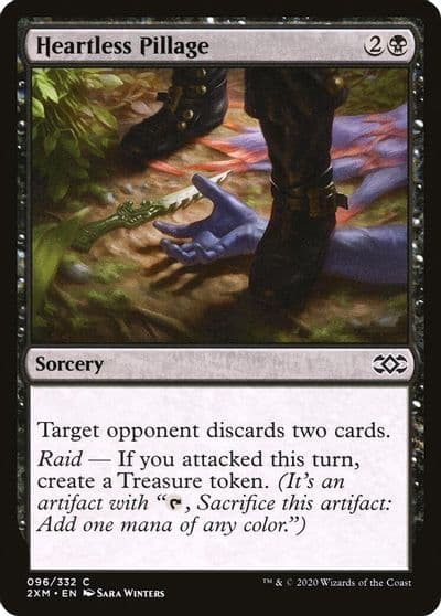 Heartless Pillage Double Masters Magic card