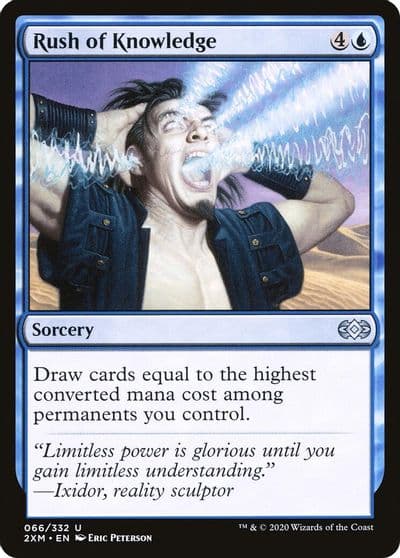 Rush of Knowledge Double Masters Magic card