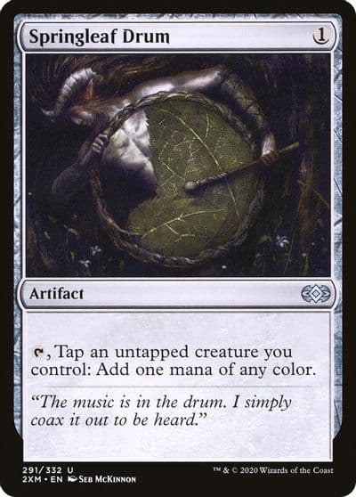 Springleaf Drum Double Masters Magic card