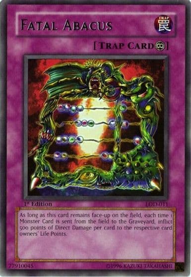 Fatal Abacus Legacy of Darkness Yu-Gi-Oh! card