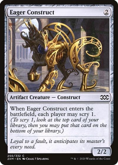 Eager Construct Double Masters Magic card