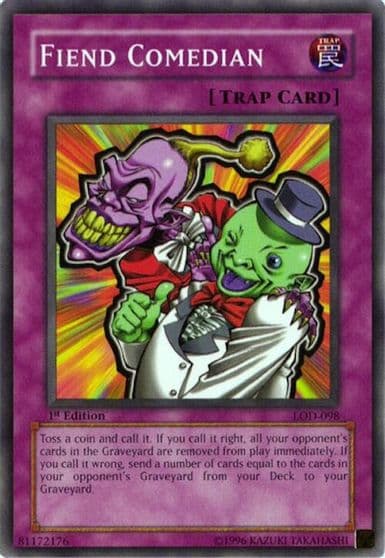 Fiend Comedian Legacy of Darkness Yu-Gi-Oh! card