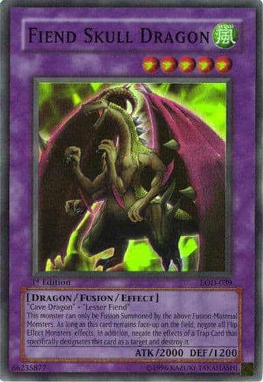 Fiend Skull Dragon Legacy of Darkness Yu-Gi-Oh! card