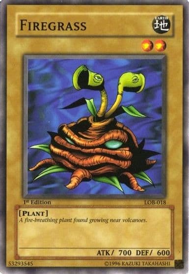 Firegrass The Legend of Blue Eyes White Dragon Yu-Gi-Oh! card