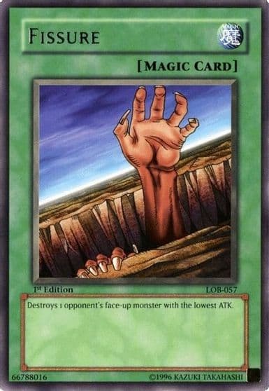 Fissure The Legend of Blue Eyes White Dragon Yu-Gi-Oh! card