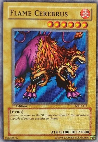 Flame Cerebrus Metal Raiders Yu-Gi-Oh! card