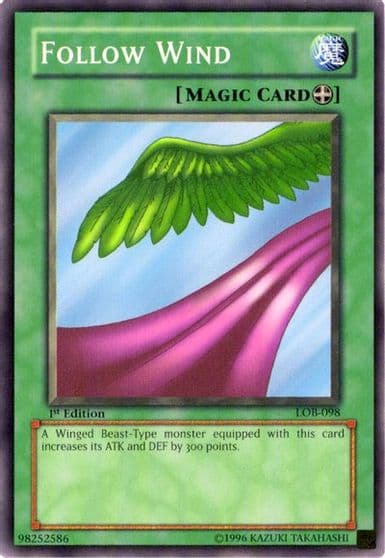 Follow Wind The Legend of Blue Eyes White Dragon Yu-Gi-Oh! card