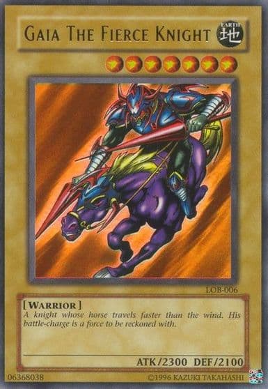 Gaia The Fierce Knight The Legend of Blue Eyes White Dragon Yu-Gi-Oh! card