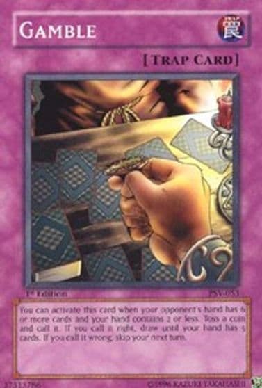 Gamble Pharaoh's Servant Yu-Gi-Oh! card
