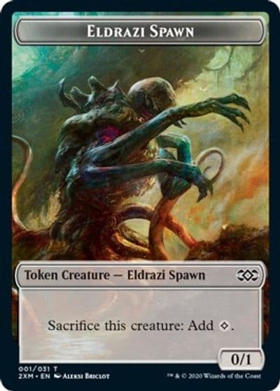 Eldrazi Spawn Token Double Masters Magic card