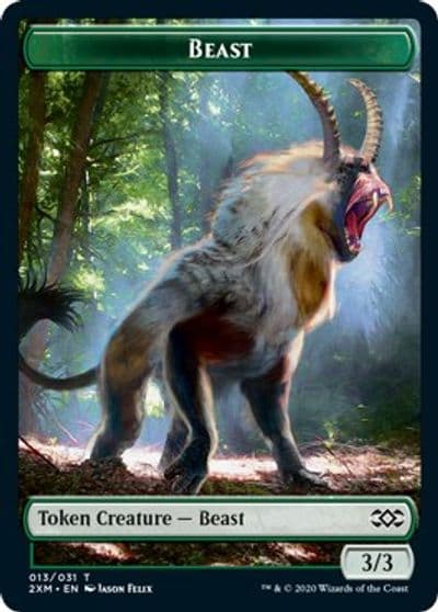 Beast Token Double Masters Magic card