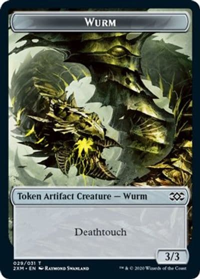Wurm 029 Token Double Masters Magic card