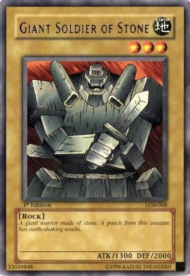 Giant Soldier of Stone The Legend of Blue Eyes White Dragon Yu-Gi-Oh! card