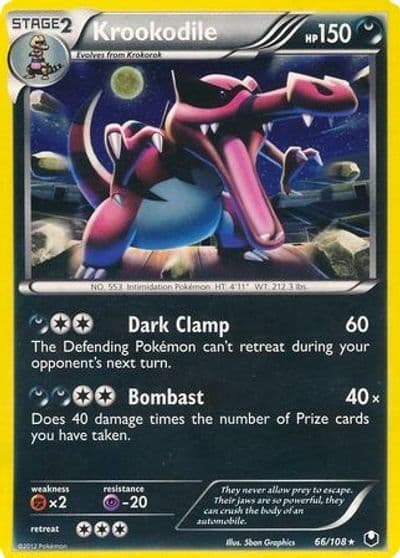 Krookodile (Cosmos Holo) Blister Exclusives Pokemon card