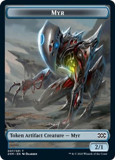 Myr 007 Treasure Double Sided Token Double Masters Magic card