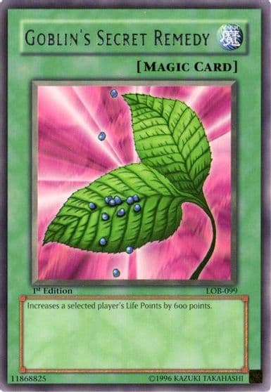 Goblins Secret Remedy The Legend of Blue Eyes White Dragon Yu-Gi-Oh! card