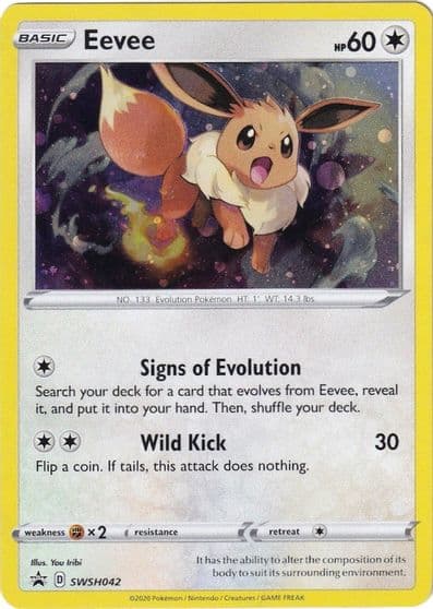 Eevee - SWSH042 SWSH: Sword & Shield Promo Cards Pokemon card