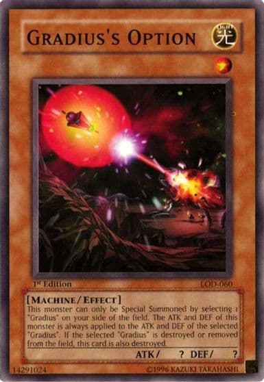 Gradiuss Option Legacy of Darkness Yu-Gi-Oh! card